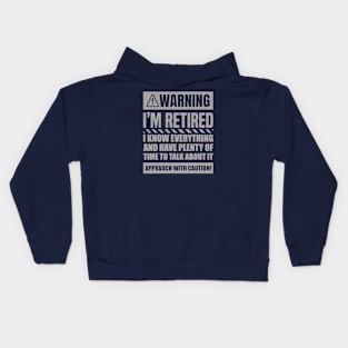 Retirement Design For Men Women Retiree Retired Retirement Kids Hoodie